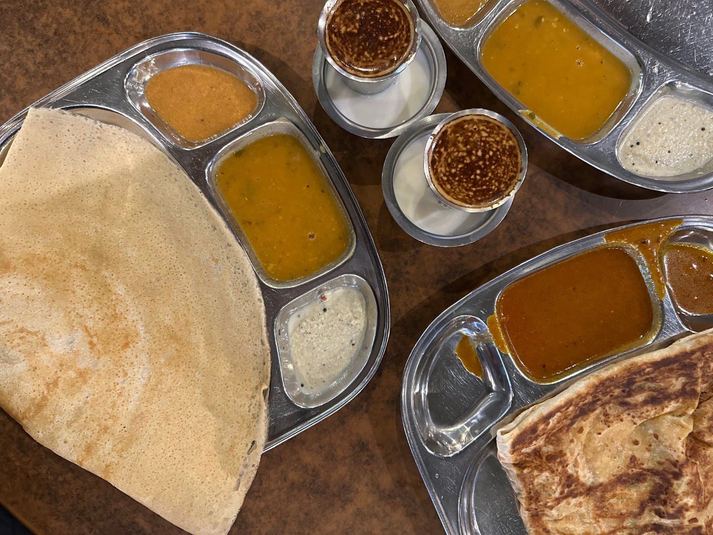 Sri Ananda Bahwan Restaurant Macalister Thosai, Roti, and Madras Coffee